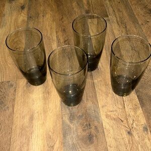 Vintage Libbey Smoked Glasses Set of 4